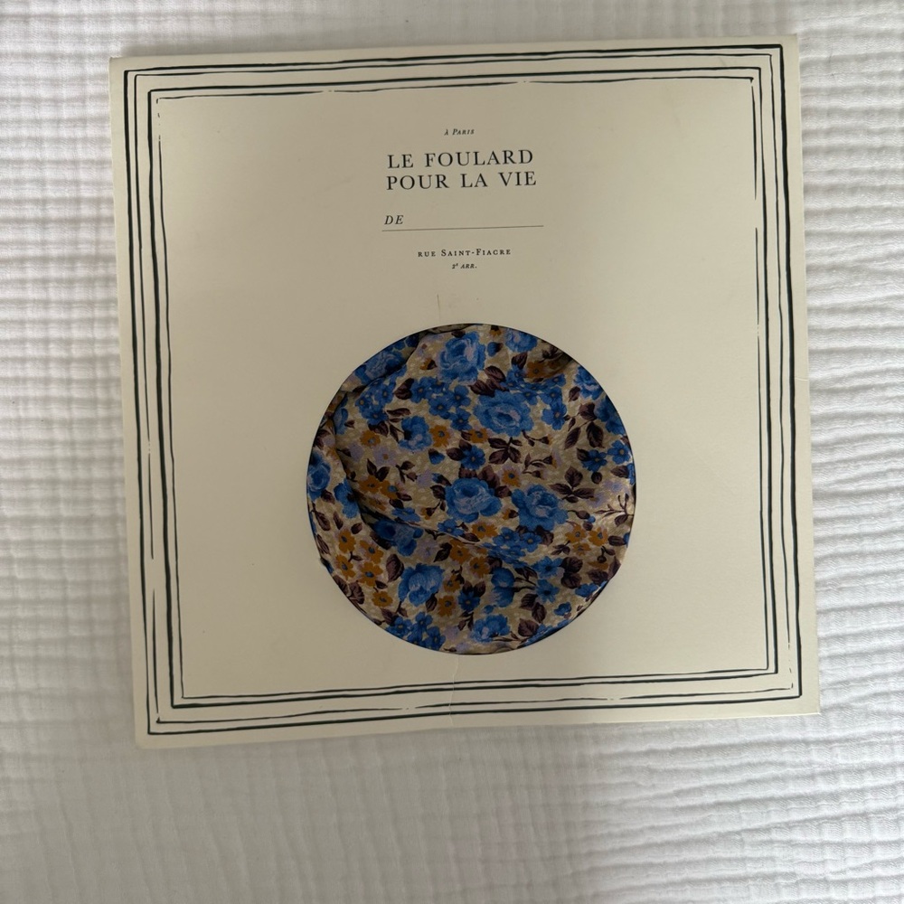 NWT Sezane Le Foulard Pour La Vie Silk Scarf